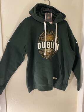 Irish Connexxion Capital Dublin Forest Green Unisex Hoodie Size XL